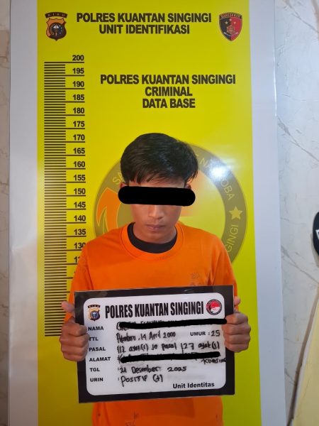 84Polres Kuansing Ungkap Kasus Pil Ekstasi di Koto Taluk, Satu Penyalahguna Diamankan