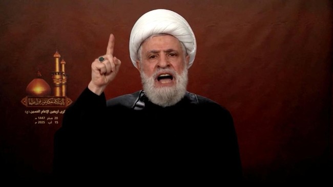 Pemimpin hizbullah naim qassem 1755254359864