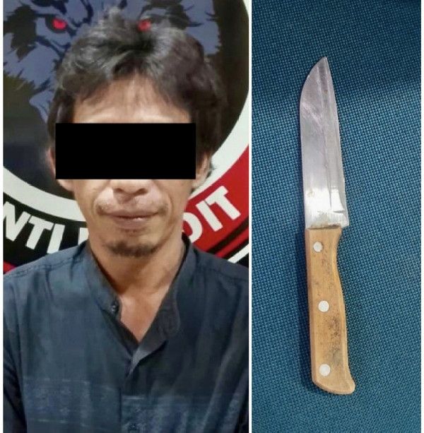 Tersulut emosi pria di lampung tengah tikam mantan istri
