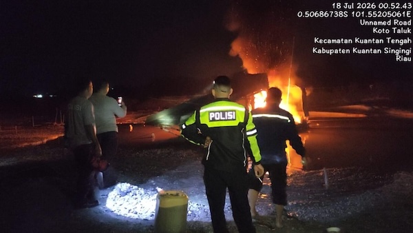 5Polres Kuansing Musnahkan Satu Unit PETI di Desa Beringin Taluk