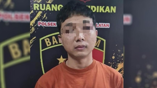 Tampang pelaku pembobol toko hijab mandja ivan gunawan purwokerto diamankan petugas kepolisian 1785374310384
