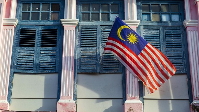 Ilustrasi bendera malaysia