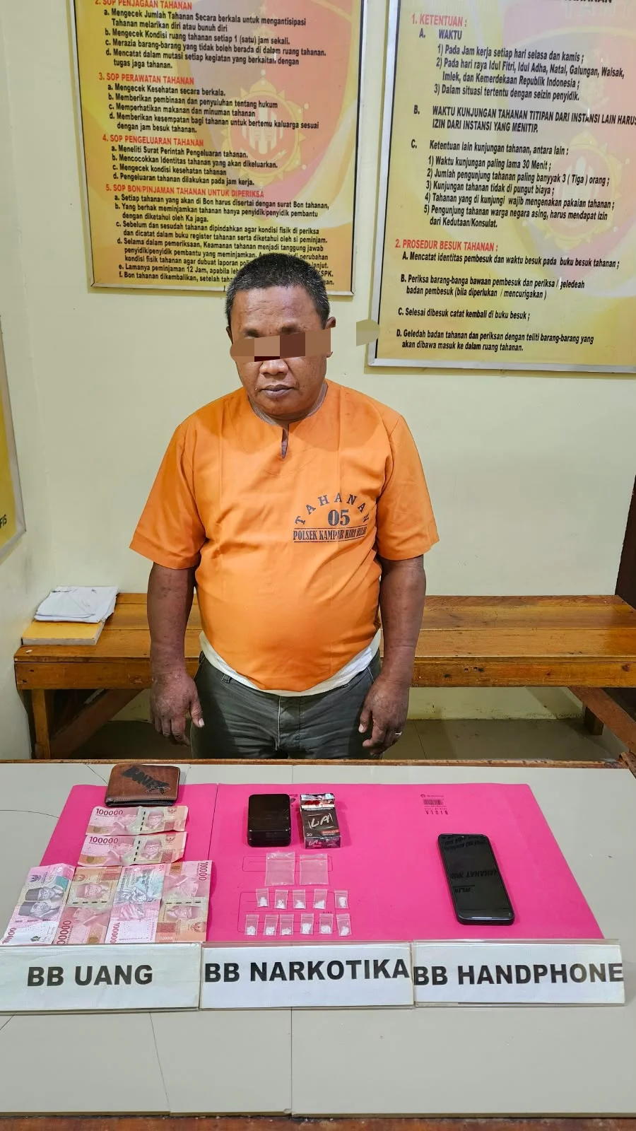 53Pelaku diduga Pemilik 11 Paket Sabu sabu